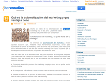 Tablet Screenshot of blog.iberestudios.com